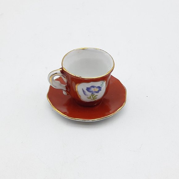 3 Miniature Tea Cups and Saucers -By T. Limonges - Picture 8 of 11